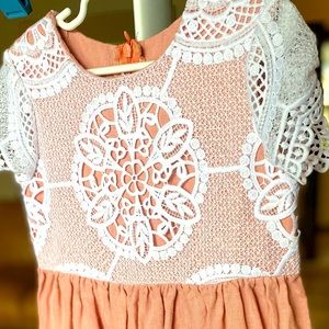 Pink linen dress like new never worn purchased from Etsy.